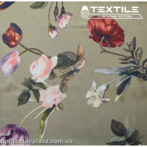 Армани шелк цветной 3515D4C2 розы, нежно-оливковый