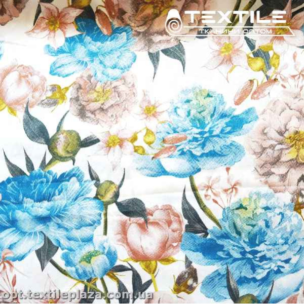 Армани шелк цветной 3892D054C3 голубые пионы