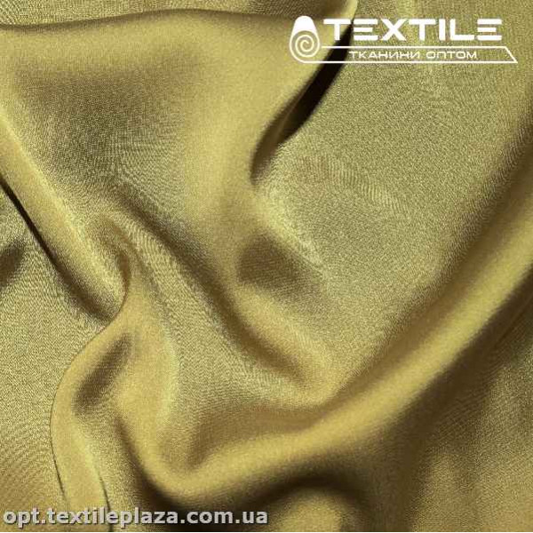 Армани шелк однотонный 4181C21 золотисто-оливковый