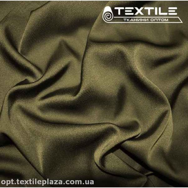 Армани шелк однотонный 3976C13 темный хаки