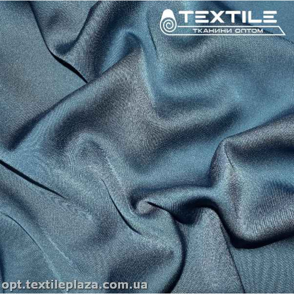 Армани шелк однотонный 3762C5 сине-серый