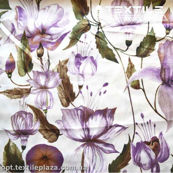 Армани шелк цветной 3892D051C3 лилии, молоко