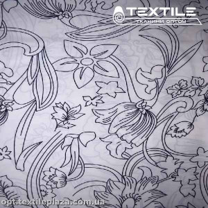 Армани шелк цветной 3541D3C1 цветы на белом фоне