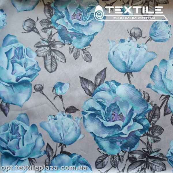 Армани шелк цветной 3892D052C2 голубой шиповник, серебристый