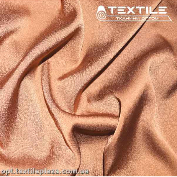 Армани шелк однотонный 2124C10 лососево-бежевый