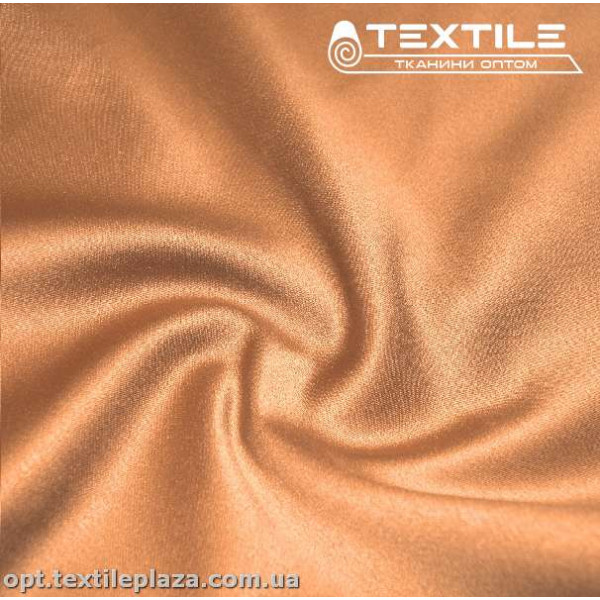 Атлас плотный однотонный 3860C17 кофе с молоком