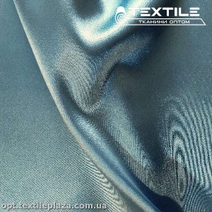 Атлас тонкий стрейчевый 3387C11 серо-голубой