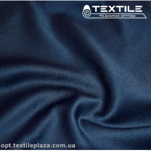 Атлас плотный однотонный 3860C18 темно-синий