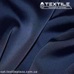 Атлас сатин жатка 3183C6 темно-синий