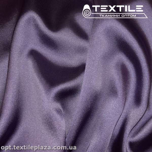 Атлас плотный однотонный 2655C11 темно-сиреневый