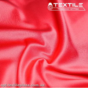 Атлас плотный однотонный 20880C5 коралловый