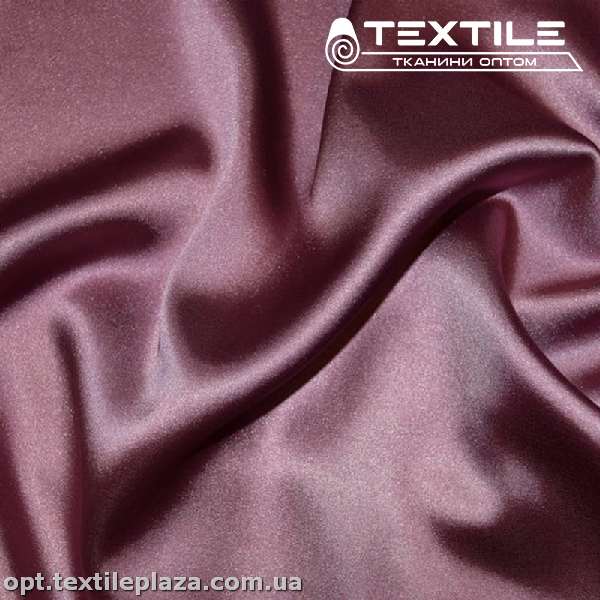 Атлас плотный однотонный 2655C5 виноградный