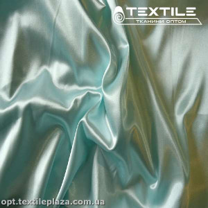 Атлас тонкий стрейчевый 3386C12 светлая мята