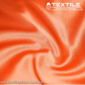 Атлас плотный однотонный 3187C12 темно-оранжевый