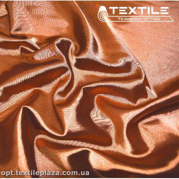 Атлас тонкий стрейчевый 603011C23 теная карамель