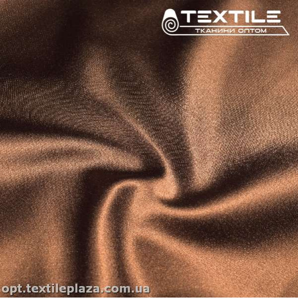 Атлас плотный однотонный 2812C6 кофейный