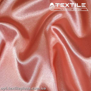 Атлас тонкий стрейчевый 2755C4 персиковый