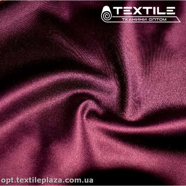 Атлас плотный однотонный 3860C8 темго-лиловый