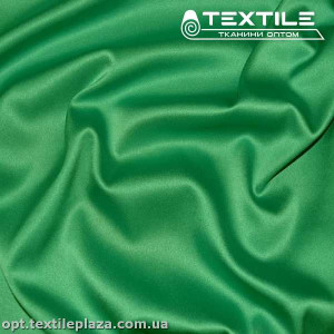 Атлас плотный однотонный 2286C2 зеленый