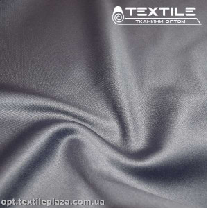 Атлас плотный однотонный 3860C16 серый