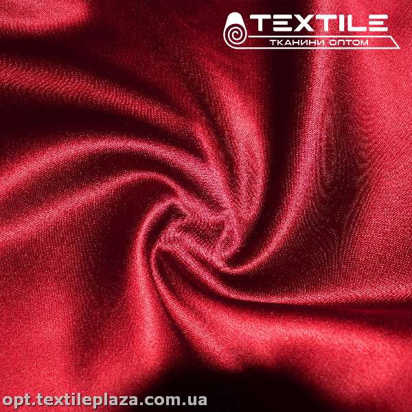 Атлас плотный однотонный 3171C24 бордовый