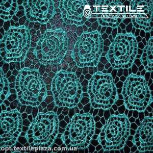 Ажур 5810CHE крупная роза зеленый