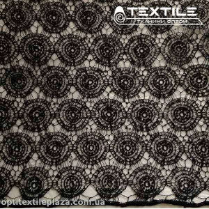 Ажур 5810 пайетки черный