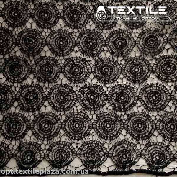 Ажур 5810 пайетки черный
