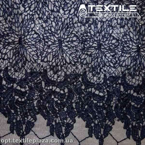 Ажур 5810TU/SP астра с пайетками темно-синий