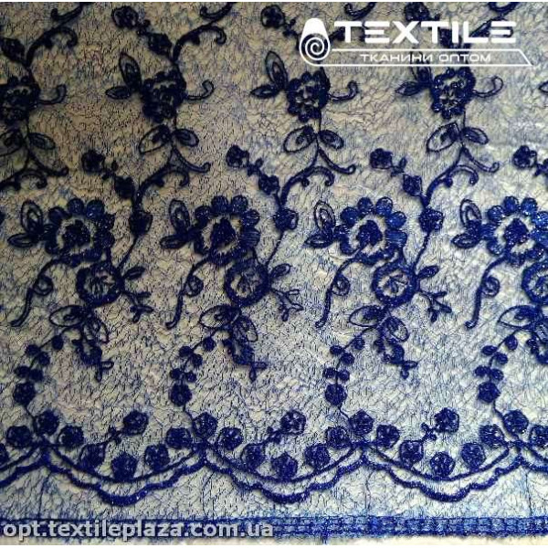 Ажур 5810 люрекс голубой с синей нитью