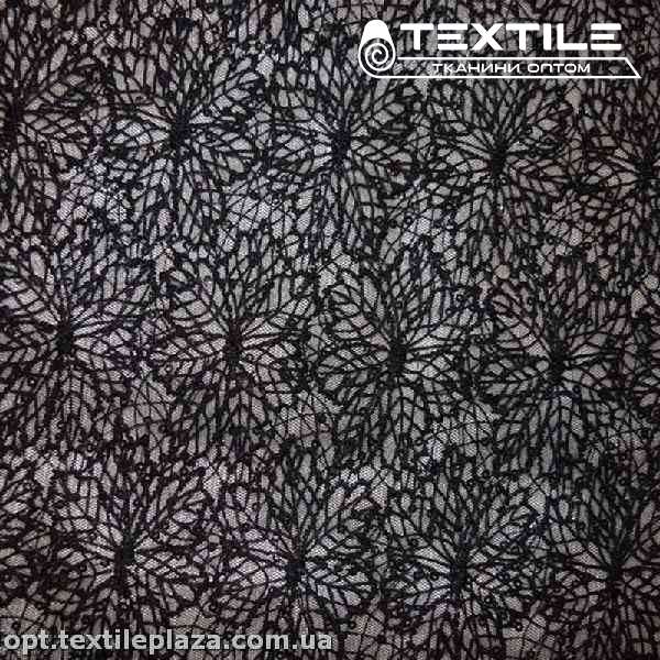 Ажур 5810TU/SP астра с пайетками черный