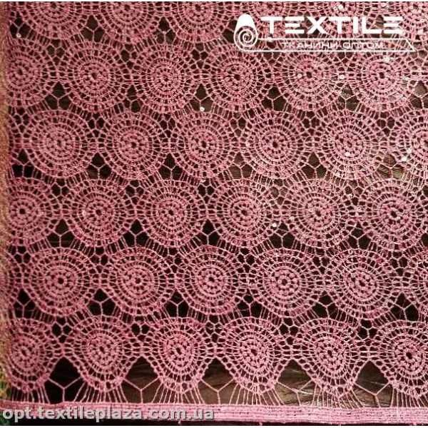 Ажур 5810 пайетки фиолетово-розовый
