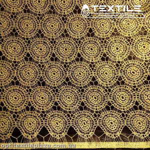 Ажур 5810 пайетки желтый