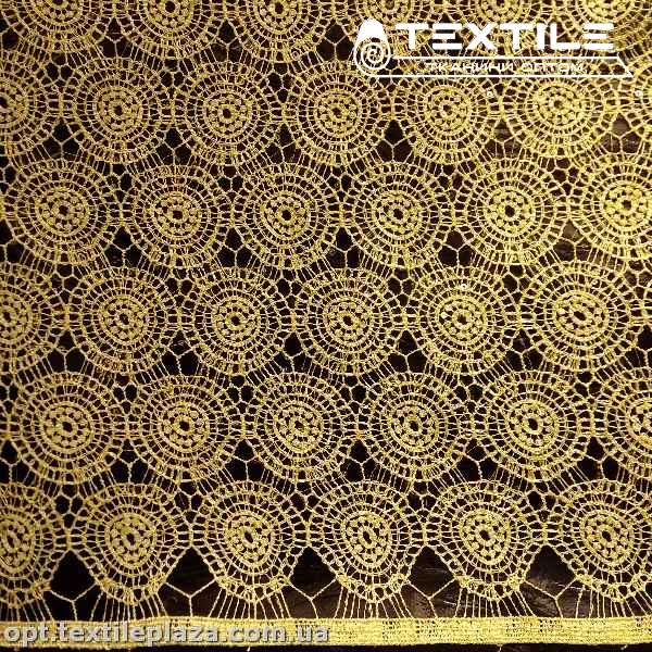 Ажур 5810 пайетки желтый