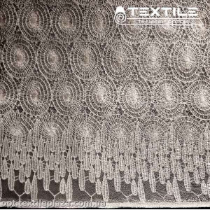 Ажур 5810 пайетки белый