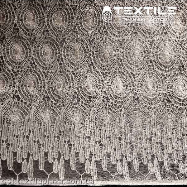Ажур 5810 пайетки белый