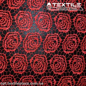 Ажур 5810CHE крупная роза красный