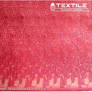 Ажур 5810 пайетки насыщенный розовый