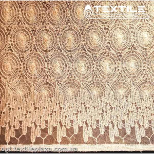 Ажур 5810 пайетки светлый беж