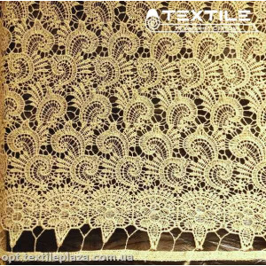 Ажур 5810 люрекс желто-бежевый