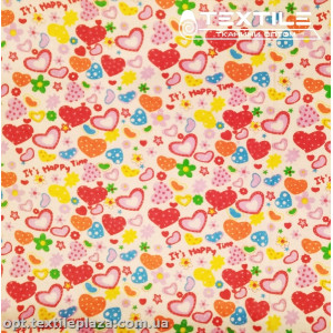 Байка B004 сердечки, белый