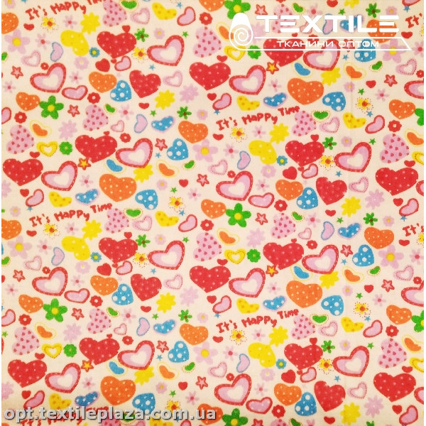 Байка B004 сердечки, белый