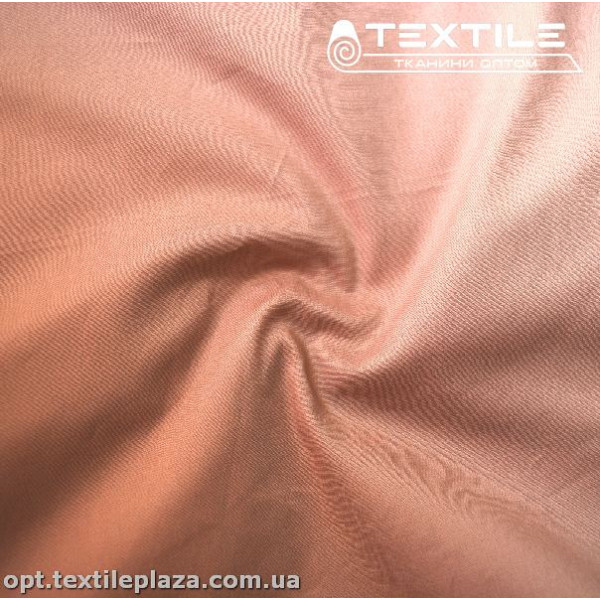 Коттон тонкий стрейчевый однотонный 4033C7 бежево-розовый