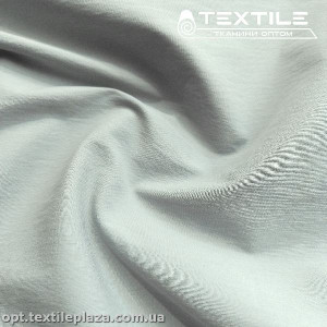 Коттон-нейлон стрейчевый однотонный 3880C5 серебристо-серый