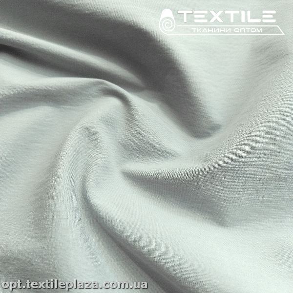 Коттон-нейлон стрейчевый однотонный 3880C5 серебристо-серый