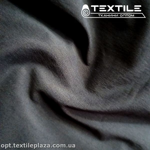 Коттон-нейлон стрейчевый однотонный 3880C15 черный