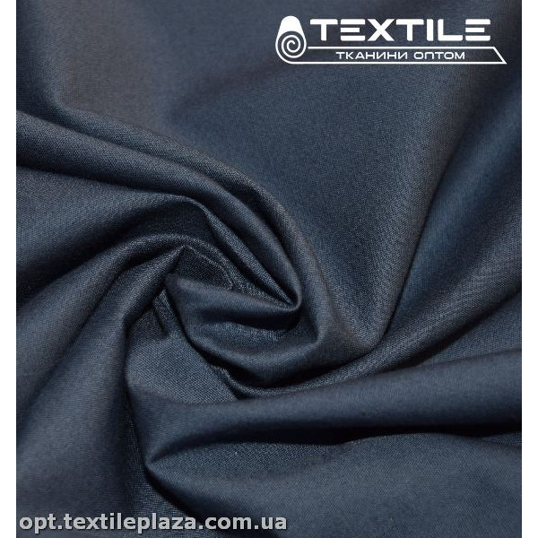 Коттон тонкий стрейчевый однотонный 3222C20 темный джинс