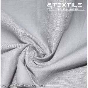 Коттон тонкий стрейчевый однотонный 3847C21 светло-серый