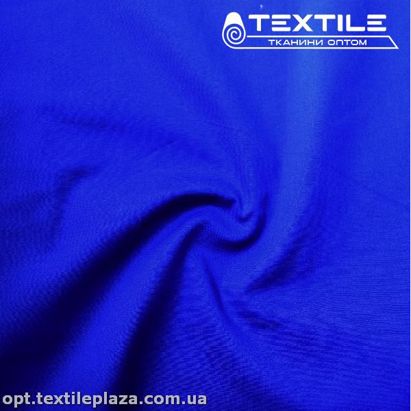 Коттон тонкий стрейчевый однотонный 4033C19 электрик