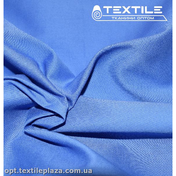 Коттон тонкий стрейчевый однотонный 3222C4 васильковый